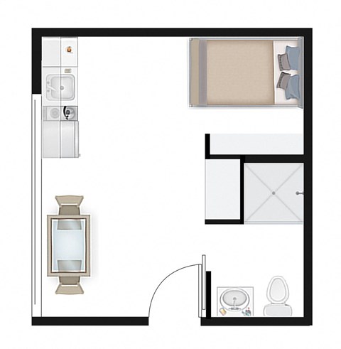 Studio 1.2 Floor Plan Image